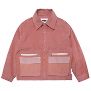 LAYERED POCKET 11S CORDUROY JACKET-PINK