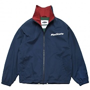 PLASTICATE BASIC COACH JACKET-BLUE