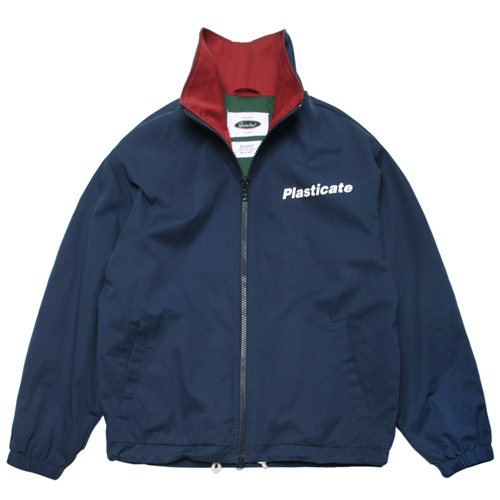 PLASTICATE BASIC COACH JACKET-BLUE