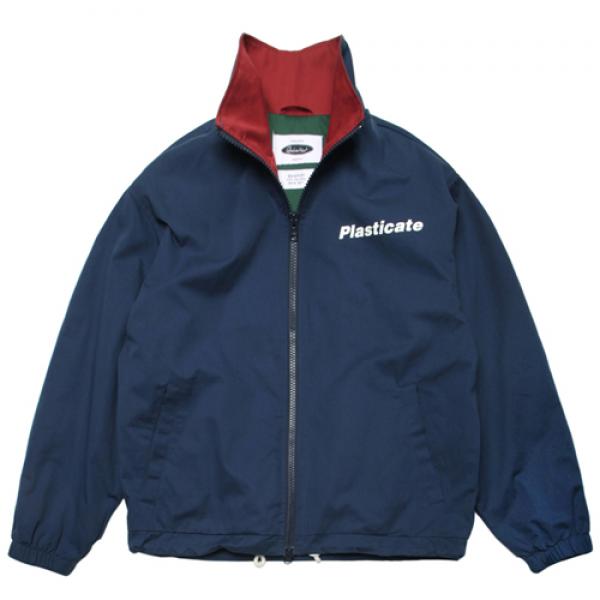 PLASTICATE BASIC COACH JACKET-BLUE