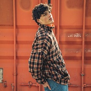 [108]CHECK PATTERN ANORAK ZIP