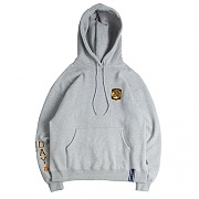 [ROMANTIC CROWN] MY DAY LETTERING HOODIE_GREY