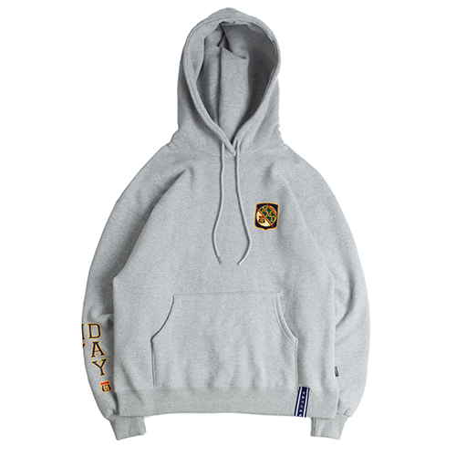 [ROMANTIC CROWN] MY DAY LETTERING HOODIE_GREY