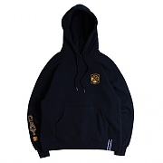 [ROMANTIC CROWN] MY DAY LETTERING HOODIE_NAVY