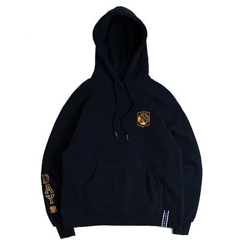 [ROMANTIC CROWN] MY DAY LETTERING HOODIE_NAVY