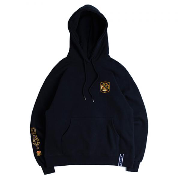 [ROMANTIC CROWN] MY DAY LETTERING HOODIE_NAVY