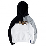 [ROMANTIC CROWN] MMD COLOR BLOCK HOODIE_WHITE