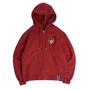 [ROMANTIC CROWN] CEREMONY TAPE HOOD ZIP UP_BURGUNDY