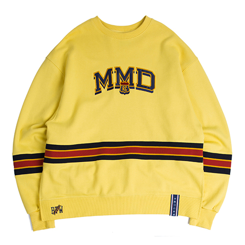 [ROMANTIC CROWN] BAND LINE CREW NECK_BUTTER