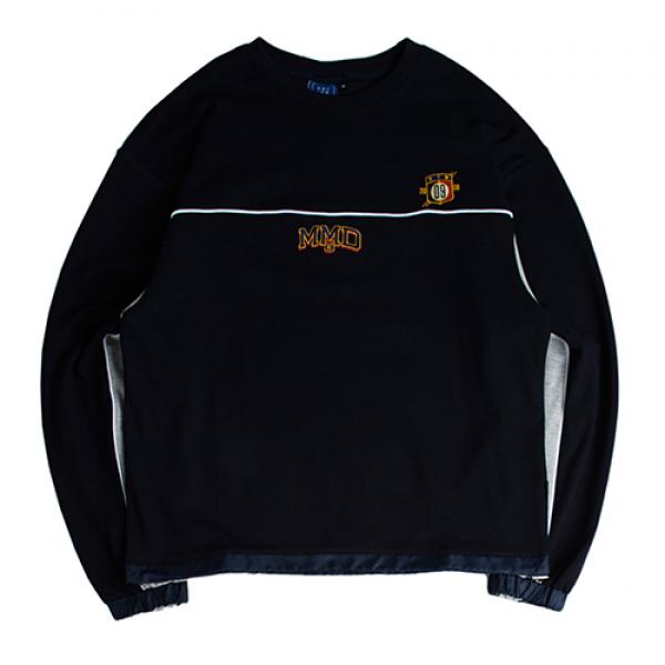 [ROMANTIC CROWN] MMD PIPING SWEATSHIRTS_NAVY