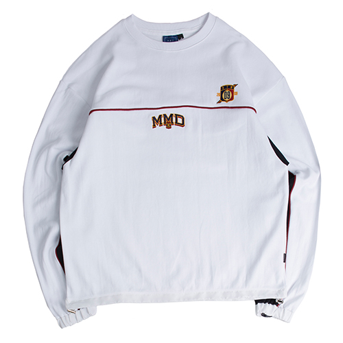 [ROMANTIC CROWN] MMD PIPING SWEATSHIRTS_WHITE
