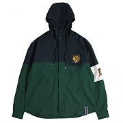 [ROMANTIC CROWN] PARTITION HOOD SHIRT_GREEN