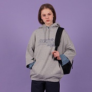 Short sleeve hoodie-gray