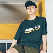 [õ] ACIDBLACK - WAVE LOGO TEE (GREEN)  Ƽ Ƽ