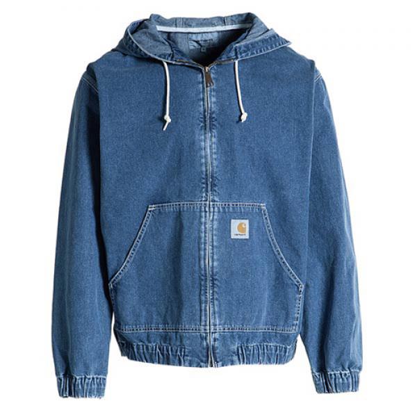 (I024845)ACTIVE JACKET-BLUE, STONE WASHED