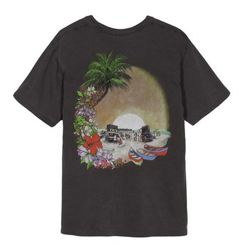 HELLSHIRE PIG. DYED TEE-BLK