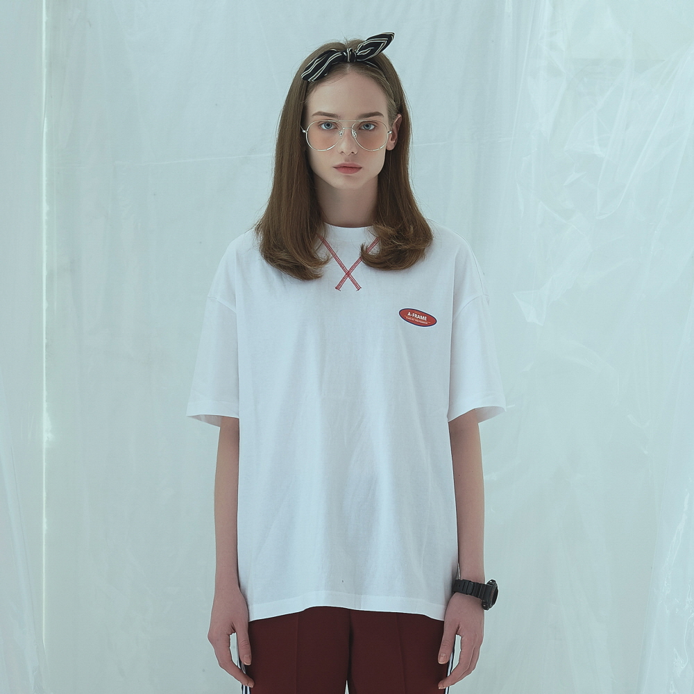 [] ANOTHER FRAME - A-FRAME CIRCLE LOGO T-SHIRT (WHITE)  Ƽ Ƽ
