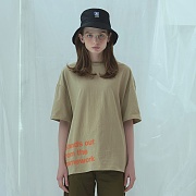 [] ANOTHER FRAME - AF COLOR SLOGAN T-SHIRT (BEIGE)  Ƽ Ƽ