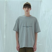 [] ANOTHER FRAME - FRONT AF LOGO T-SHIRT (M.GRAY)  Ƽ Ƽ