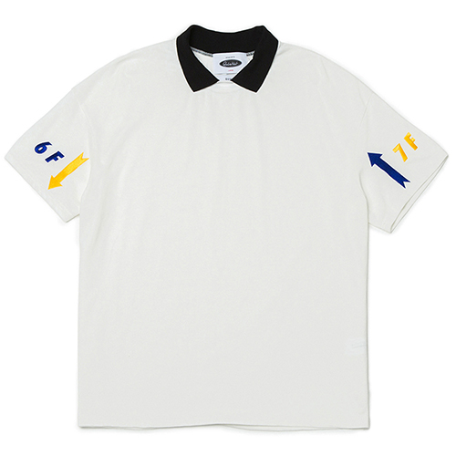 Floor Pique Collar 1/2 Jersey (white)