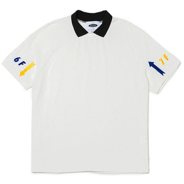 Floor Pique Collar 1/2 Jersey (white)