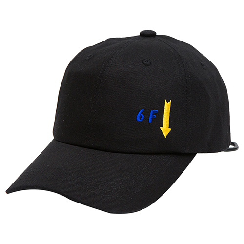 Floor 6-pannel Ball Cap (black)