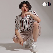 Retro Striped Open Shirts(2color)(unisex)