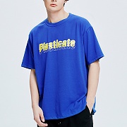PLASTICATE Multi Logo 1/2 T-Shirts (blue)