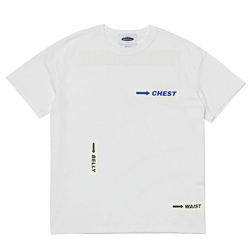 Body Part Logo 1/2 T-Shirts (white)