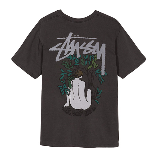 FORCES OF NATURE PIG. DYED TEE-BLACK