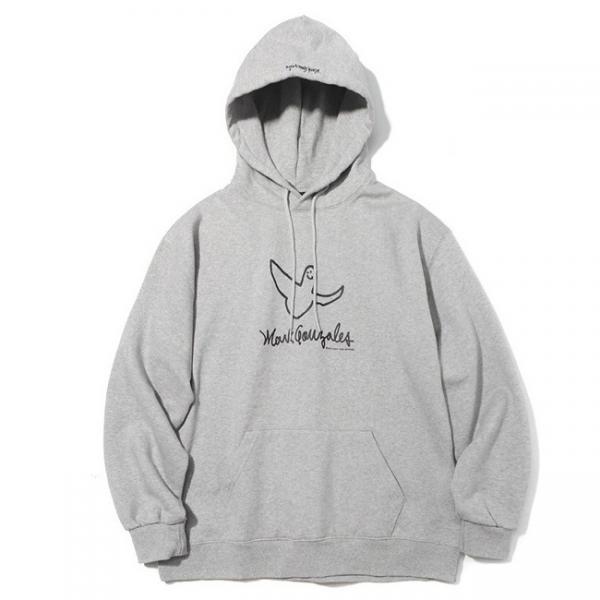 (HD05) SIGNATURE LOGO HOODIE GRAY