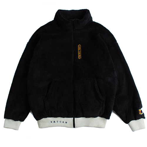 [ROMANTIC CROWN] Yeti Zip Up Jacket_black