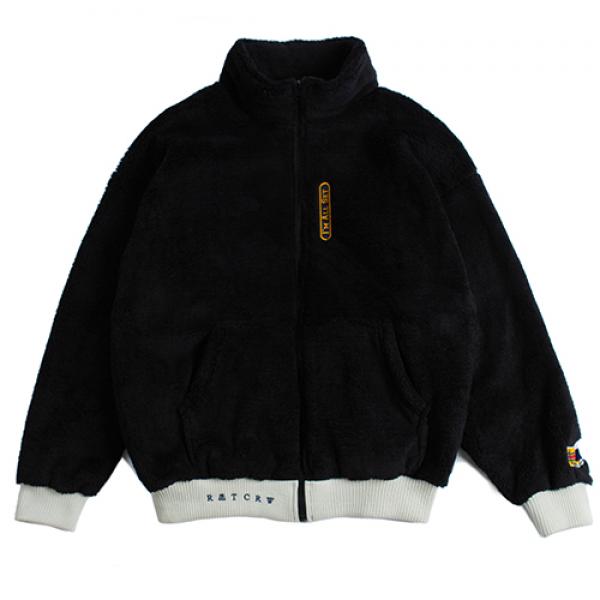 [ROMANTIC CROWN] Yeti Zip Up Jacket_black