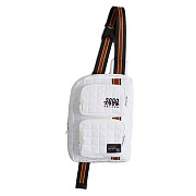 [ROMANTIC CROWN] Padded Sling Bag_white
