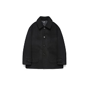 Wool Over Half Coat_Black