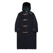 Wool Over Long Duffle Coat_Dusky Navy