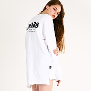 DRIP LOGO LONG SLEEVE SHIRTS_WHITE