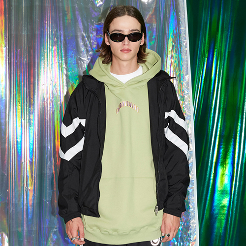 UNISEX RETRO TRACK JACKET_BLACK
