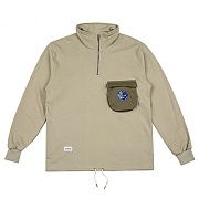3D POCKET warm up jacket khaki
