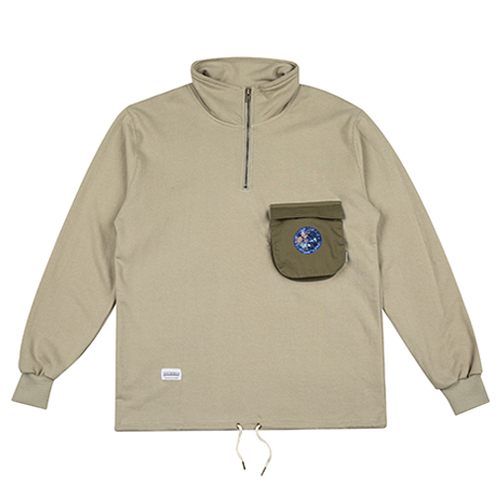 3D POCKET warm up jacket khaki