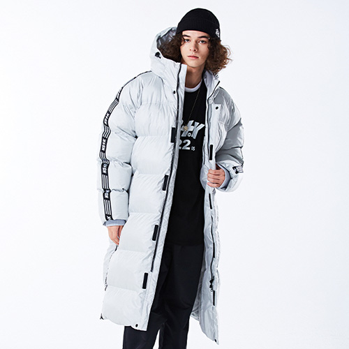 NSTK LINE BENCH PARKA SILVER