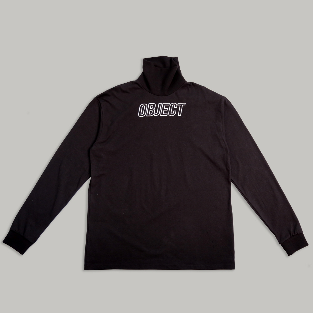 OBJECT LOGO TURTLENECK_BLACK