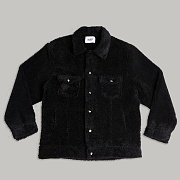 SHERPA TRUCKER JACKET_BLACK