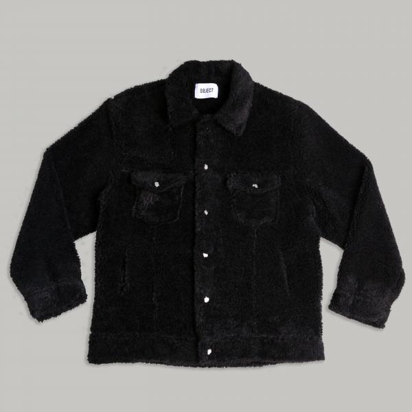 SHERPA TRUCKER JACKET_BLACK