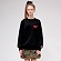 HEART CHERRY SWEATSHIRT IS [BLACK]
