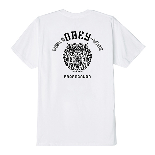 (163081890) OBEY GLOBAL LEGION TEE-WHT