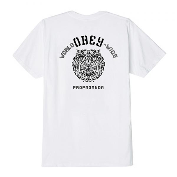 (163081890) OBEY GLOBAL LEGION TEE-WHT