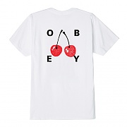 (163081895) OBEY CHERRIES 2 TEE-WHT