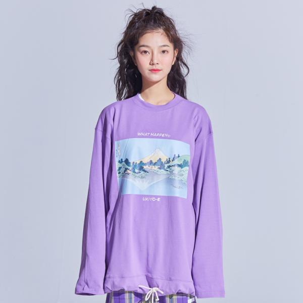 UKIYO-E STRING T-SHIRTS (PURPLE)