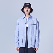 CROSS LOGO STRIPE SHIRTS (WHITE)